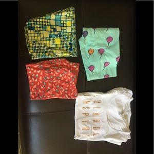 LulaRoe leggings lot and classic tee